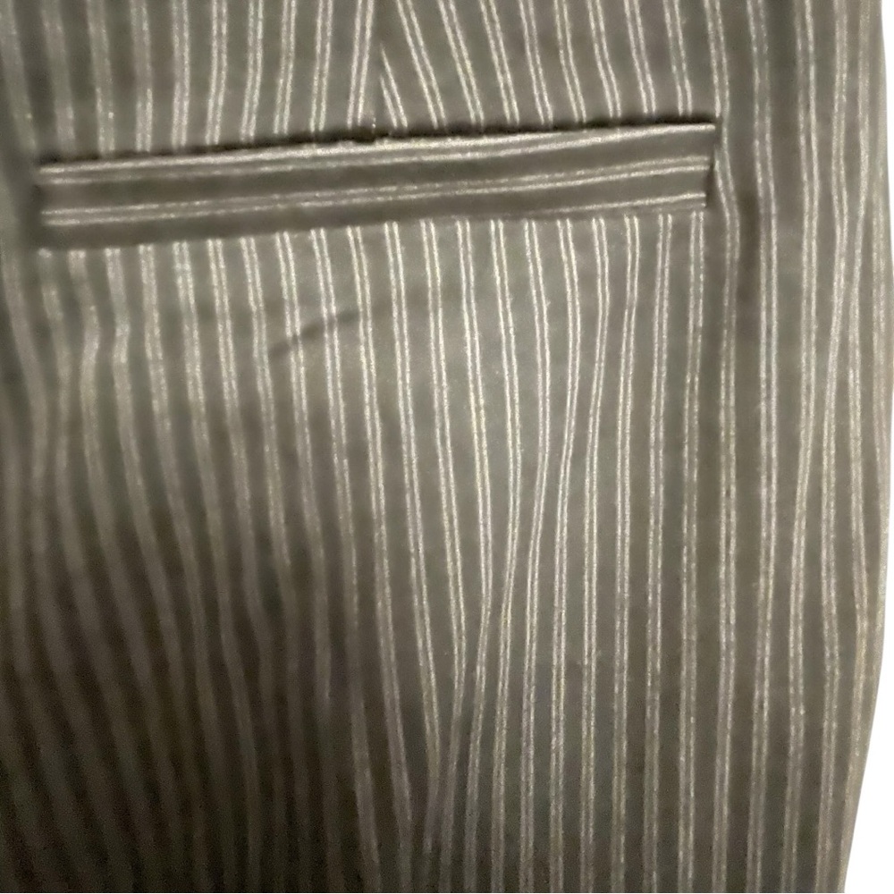 Magaschoni Black pinstriped Wide Leg Pants - Picture 3 of 4
